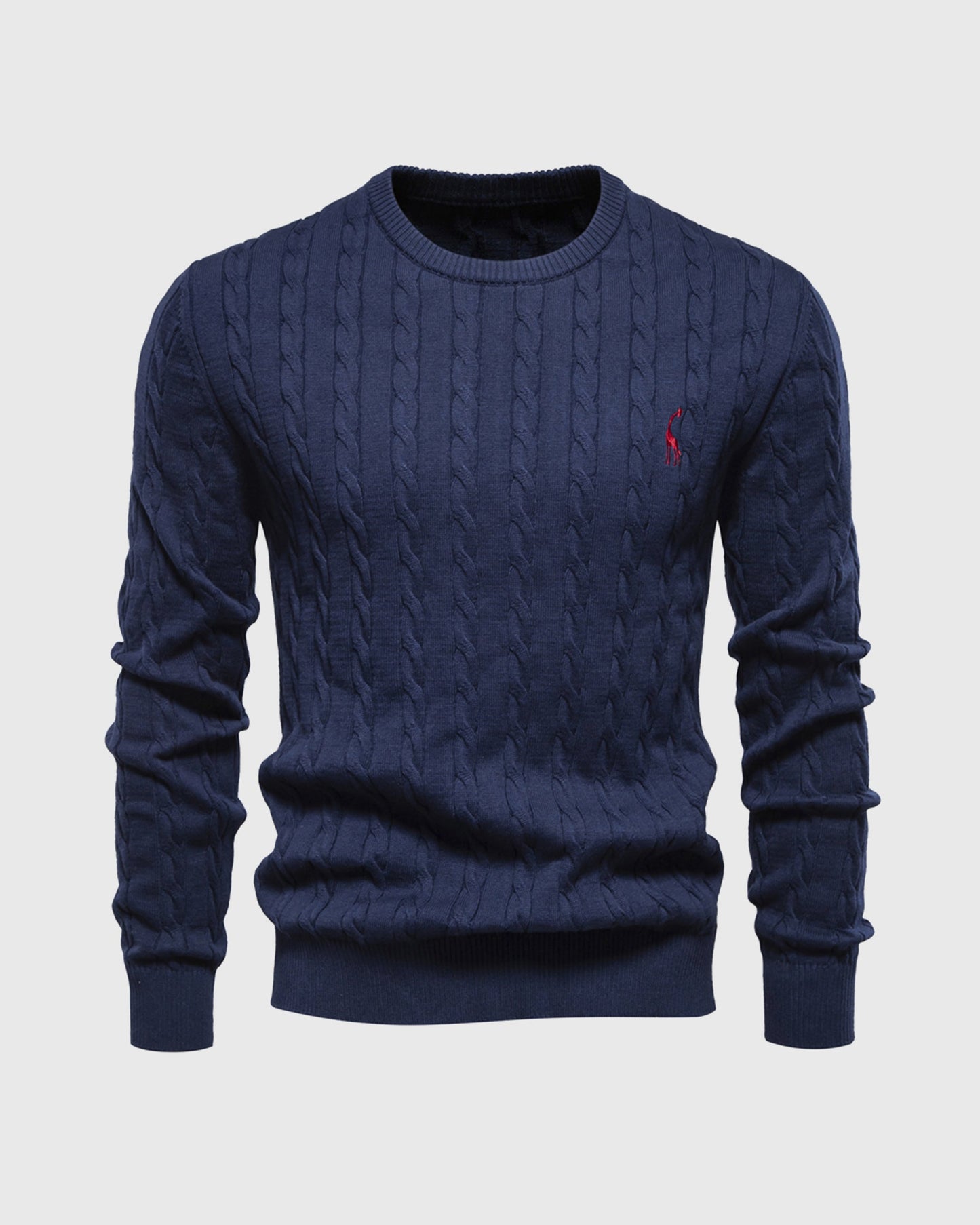 Men's Knitted Cotton Jumper - Autumn Edition