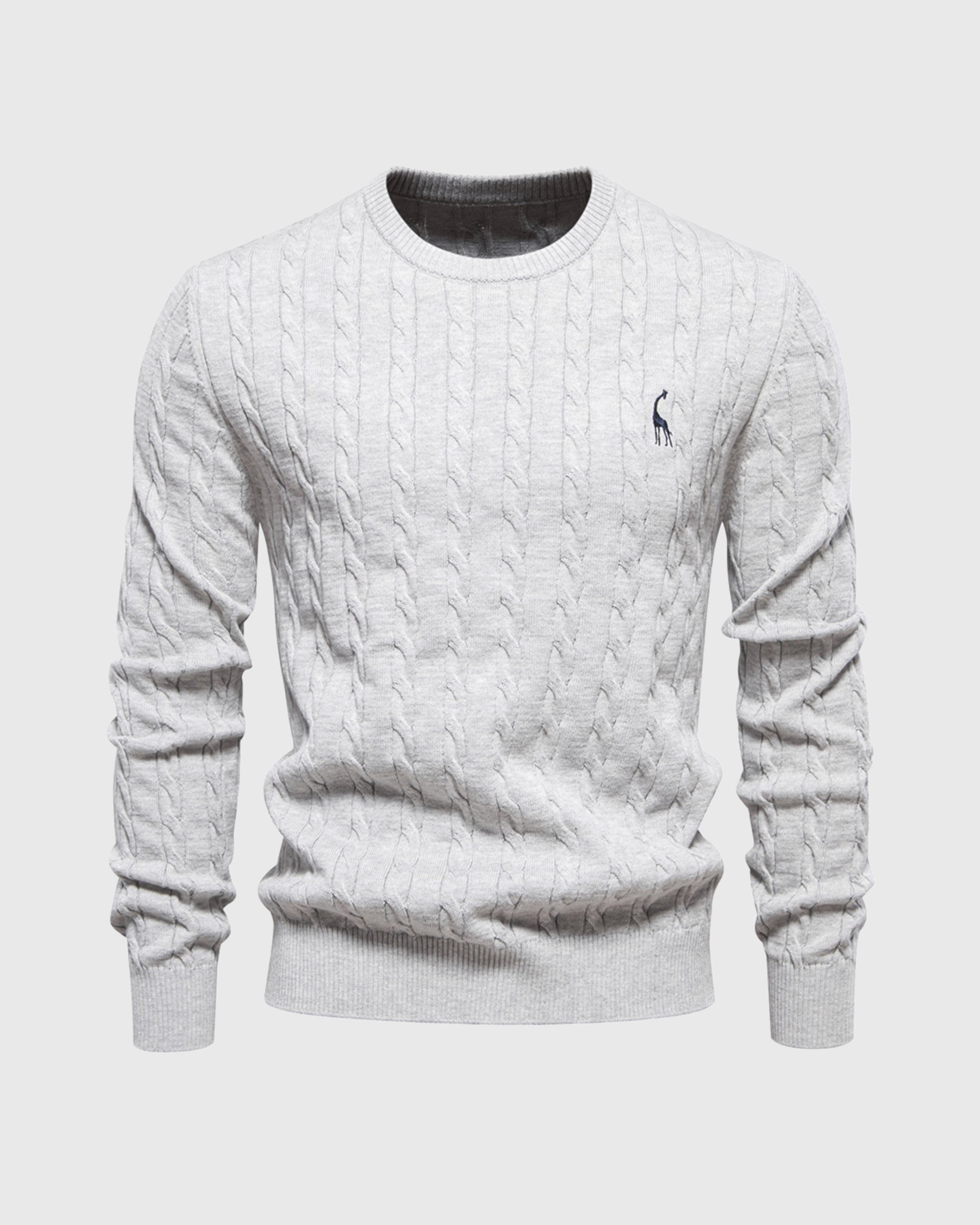 Men's Knitted Cotton Jumper - Autumn Edition