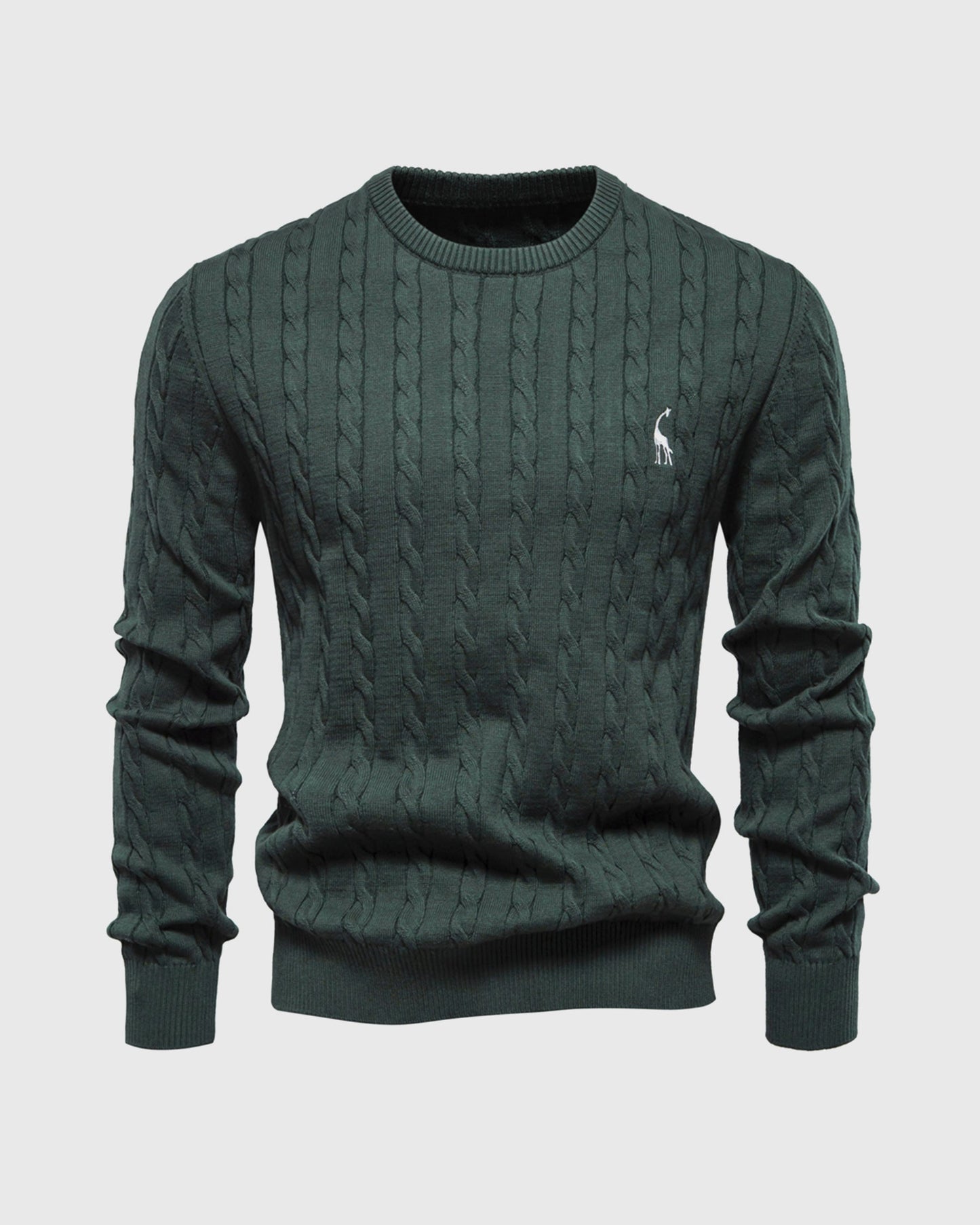 Men's Knitted Cotton Jumper - Autumn Edition
