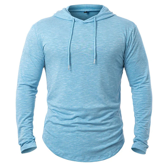 Lekka sportowa bluza z kapturem męska