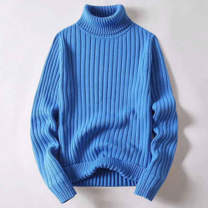 Men's Merino Wool Turtleneck Jumper - Winter Special - Wyatt