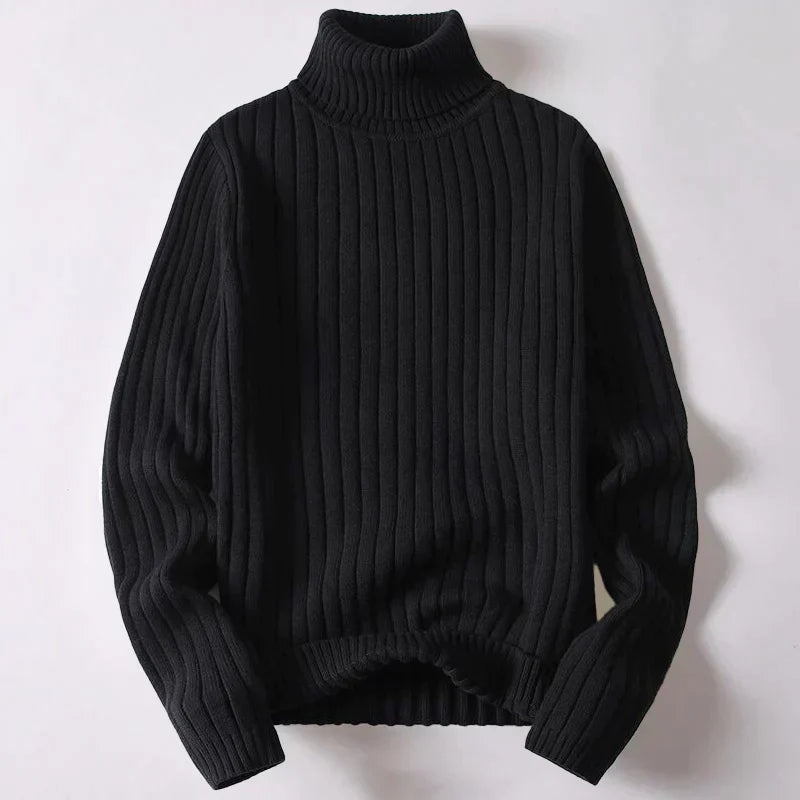 Men's Merino Wool Turtleneck Jumper - Winter Special - Wyatt