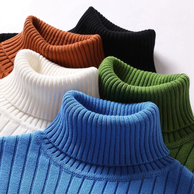 Men's Merino Wool Turtleneck Jumper - Winter Special - Wyatt