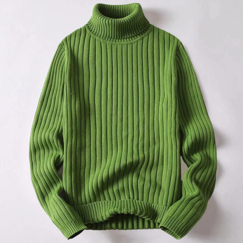 Men's Merino Wool Turtleneck Jumper - Winter Special - Wyatt