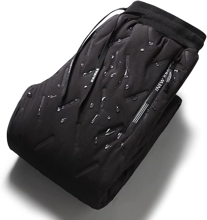 Men's Winter Pants Lined Waterproof Polyester Blend