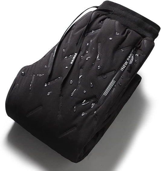 Men's Winter Pants Lined Waterproof Polyester Blend
