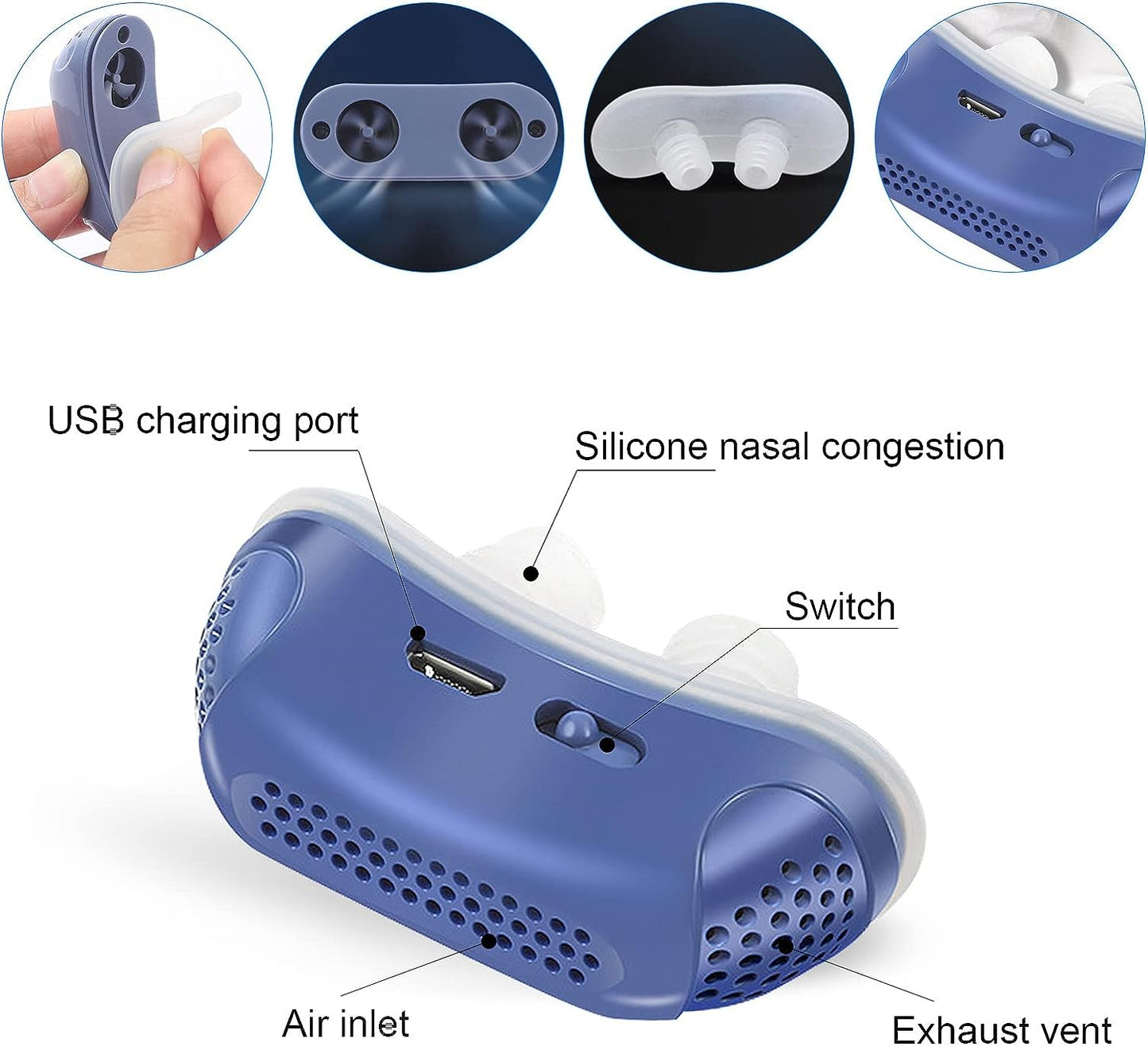 Micro CPAP Device for Sleep and Anti-Snoring - CPAP Alternative