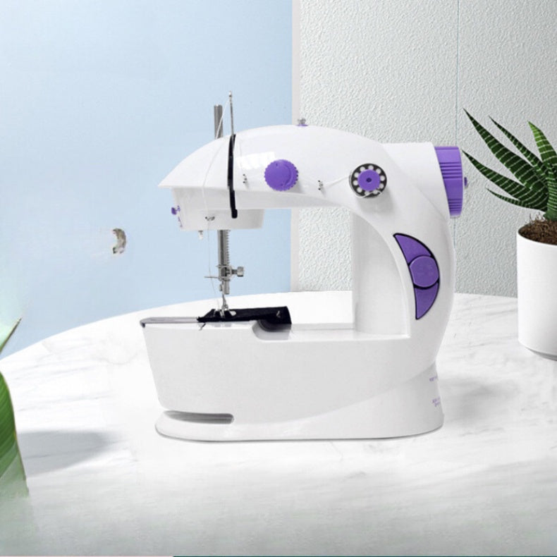 Mini Sewing Machine Portable Electric + Foot Pedal Bivolt 110V/220V