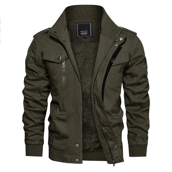 Modern Long Sleeve Aviator Jacket