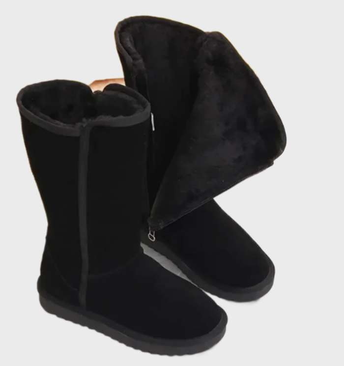 Mylene | warm, waterproof sheepskin winter boots with zip