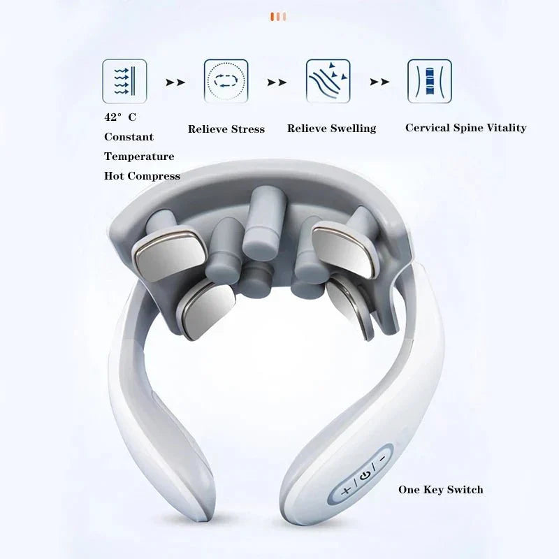NECKVIBE – Smart Vibration & Heat Neck Device for Deep Relaxation