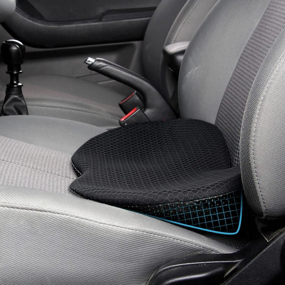 NERVOLIFT – Memory Foam Car Seat Cushion for Sciatica Relief and Posture Support
