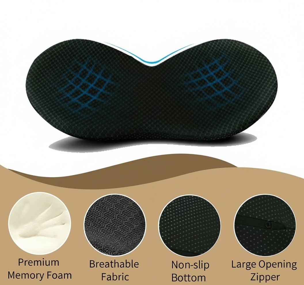 NERVOLIFT – Memory Foam Car Seat Cushion for Sciatica Relief and Posture Support