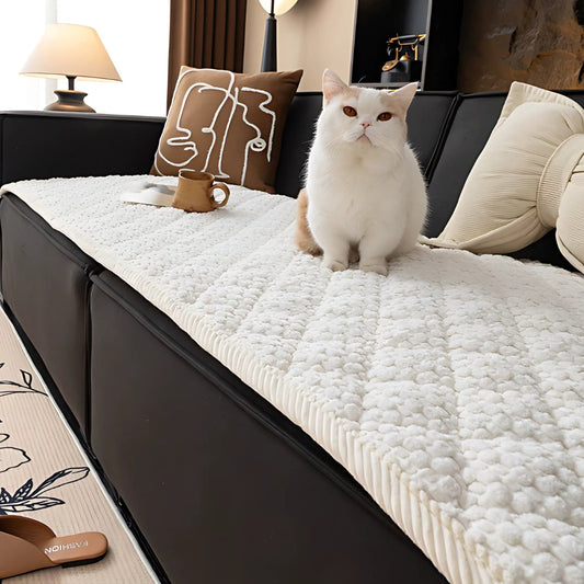 Pet-Proof Textured Quilted Sofa Protector Slipcover