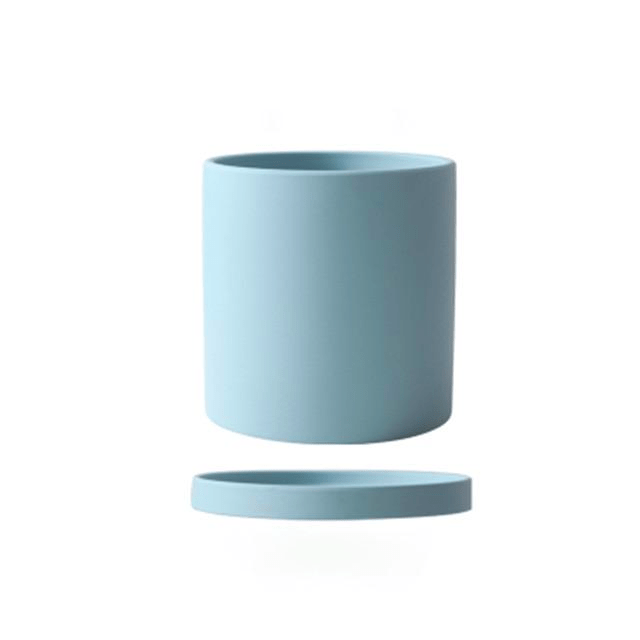 PLANTIVA – Elegant flowerpot made of ceramic with saucer