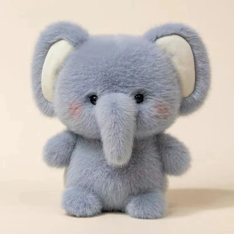 PLUFFII – Kawaii Soft Animal Plush Doll Series with Elephant, Dog, Cat & more