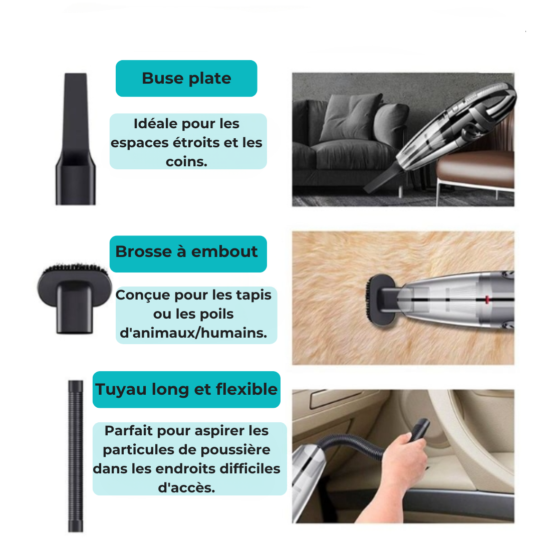 Powerful and Compact Cordless Handheld Vacuum - Effective Cleaning Everywhere!