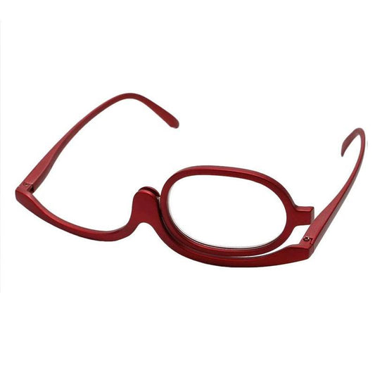 Powiększające okulary do makijażu z obrotową soczewką