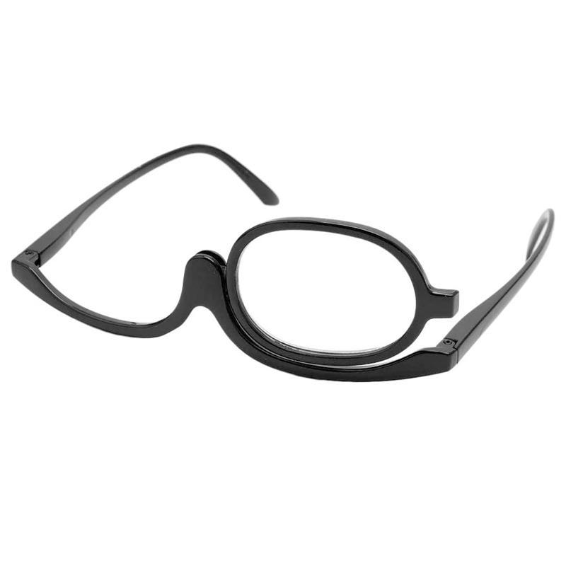 Powiększające okulary do makijażu z obrotową soczewką