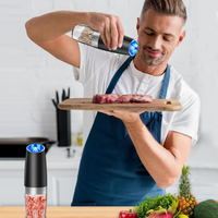 Zestaw elektrycznych młynków do pieprzu i soli z możliwością ładowania - GrindMaster Duo