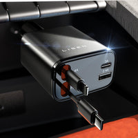 Chowany ładowarka samochodowa 69W USB C