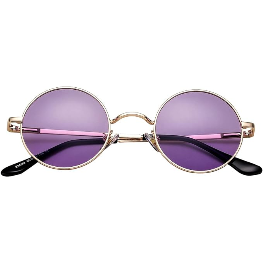 Retro Round Polarized Sunglasses - Lenno