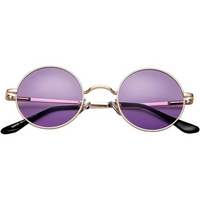 Retro okrągłe polaryzacyjne okulary przeciwsłoneczne - Lenno