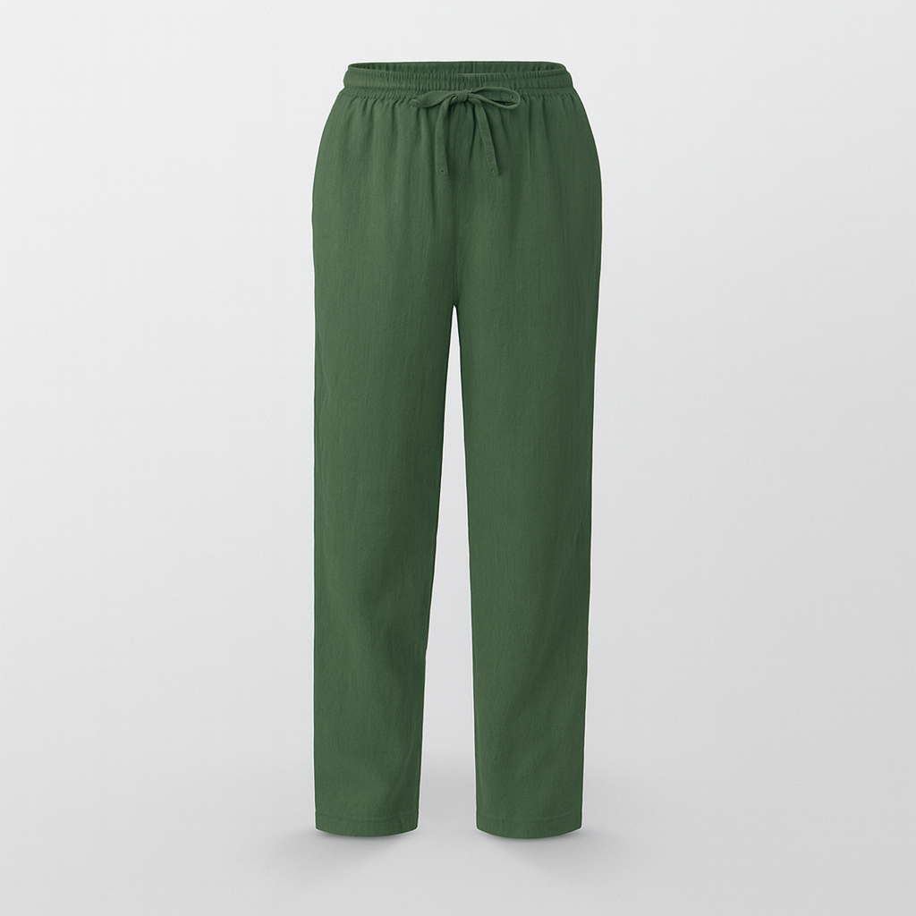 RIVE - Elegant Cotton and Linen Trousers