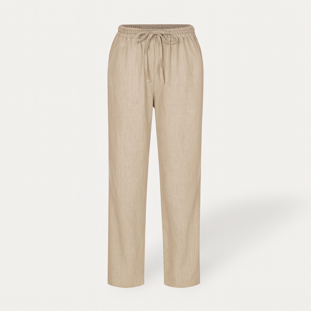 RIVE - Elegant Cotton and Linen Trousers