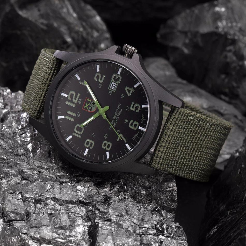 Robust Tactical Military Watch - Durable Army-Style Wristwatch for Outdoor Adventures