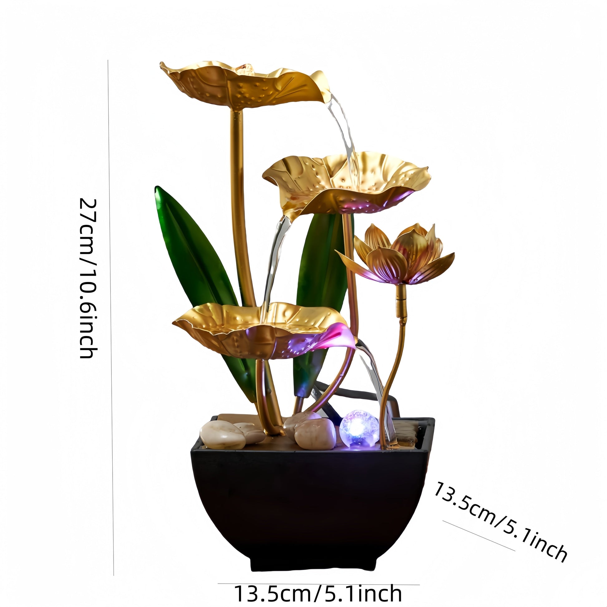 Serene Lotus Indoor Fountain – Soothing and Ambient