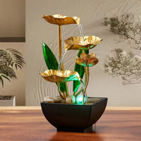 Spokojna fontanna wewnętrzna Lotus – kojąca i nastrojowa