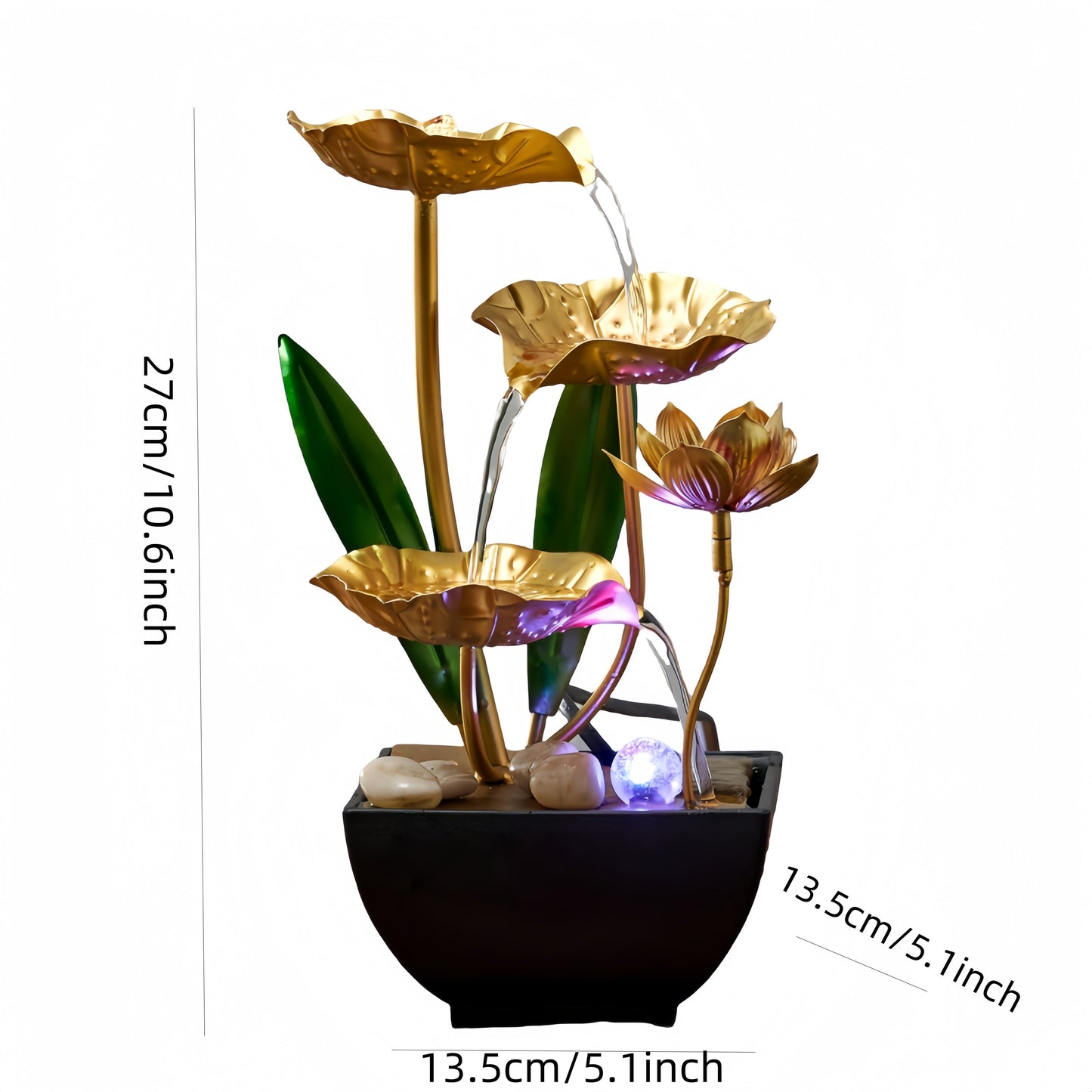 Serene Lotus Indoor Fountain – Soothing and Ambient