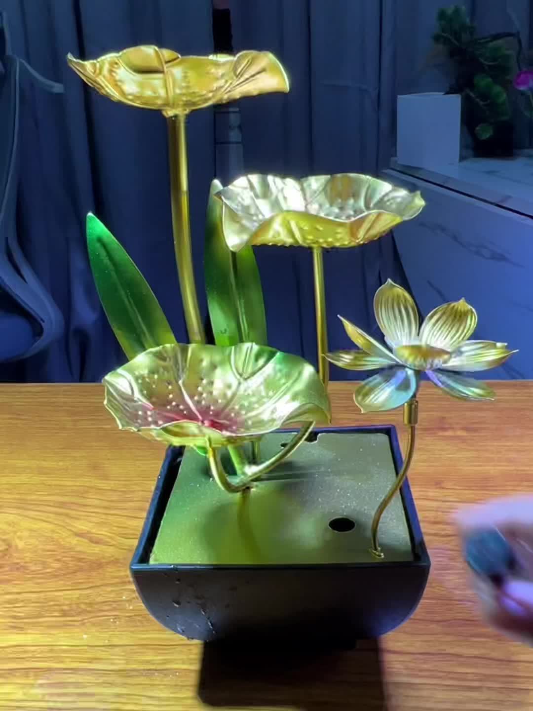 Serene Lotus Indoor Fountain – Soothing and Ambient