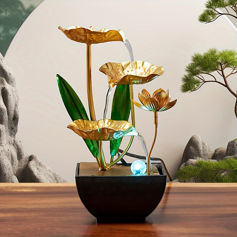 Serene Lotus Indoor Fountain – Soothing and Ambient