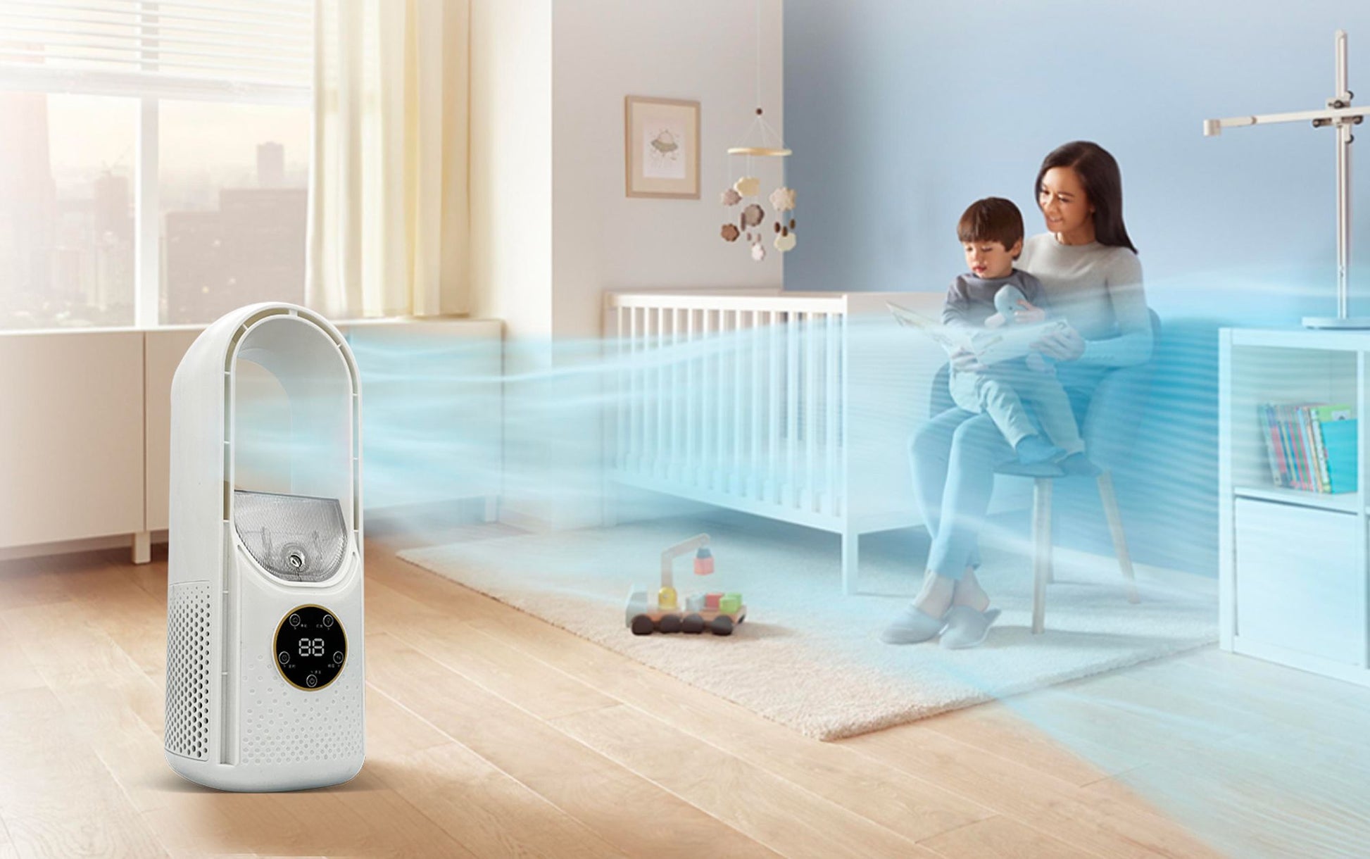 Silent Portable Air Conditioner Without Exhaust