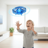 SKYGLIDE UFO Toy – latająca zabawka dron z kontrolą ręczną i czujnikami (ładowanie USB)