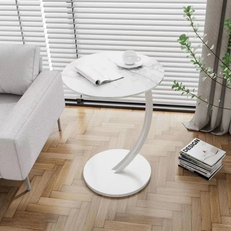 SMALLIX – Compact, Reinforced Round Side Table for Modern Living in Small Spaces