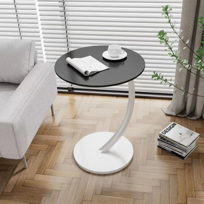 SMALLIX – Compact, Reinforced Round Side Table for Modern Living in Small Spaces