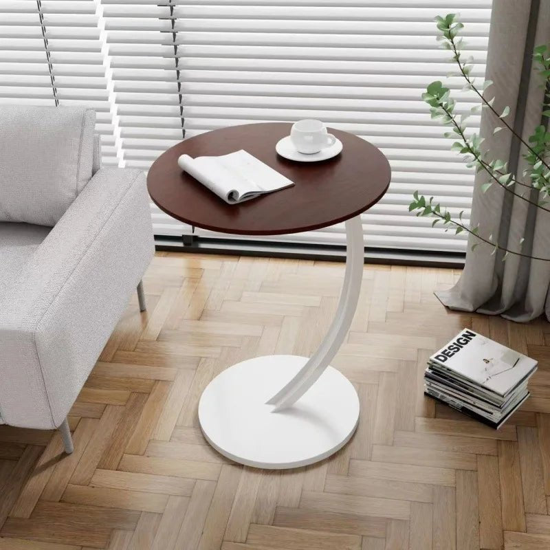 SMALLIX – Compact, Reinforced Round Side Table for Modern Living in Small Spaces