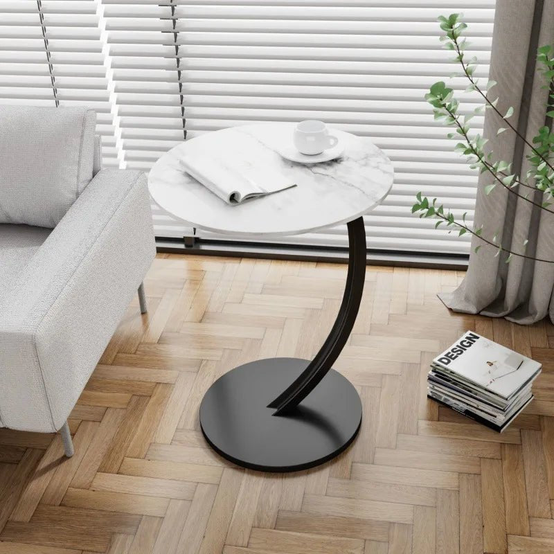 SMALLIX – Compact, Reinforced Round Side Table for Modern Living in Small Spaces