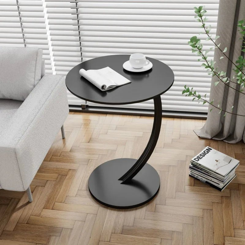 SMALLIX – Compact, Reinforced Round Side Table for Modern Living in Small Spaces