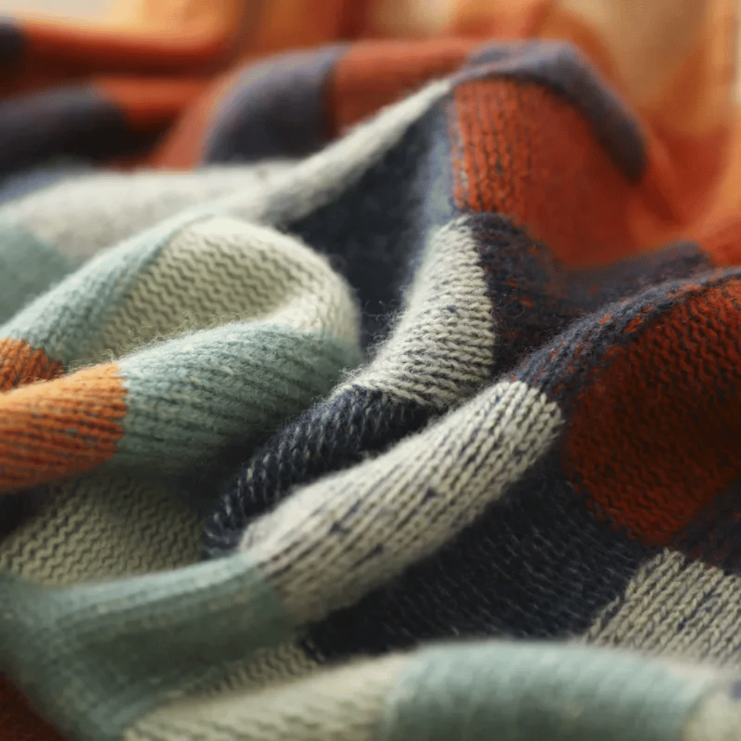 Soft Cashmere Turtleneck | Stylish Patchwork