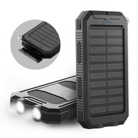 SOLARFORCE Power Bank – Wodoodporny solarny power bank 20000mAh na przygody na świeżym powietrzu