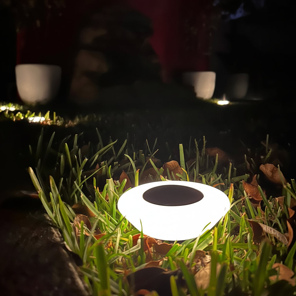 Solarne lampy najazdowe LED do ścieżek ogrodowych – wodoodporne, odporne na warunki atmosferyczne