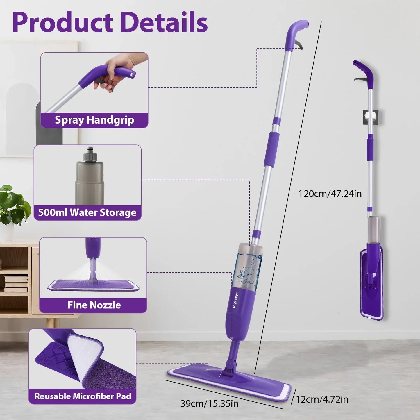 Spray Mop for the Kitchen (Tile and Wood)