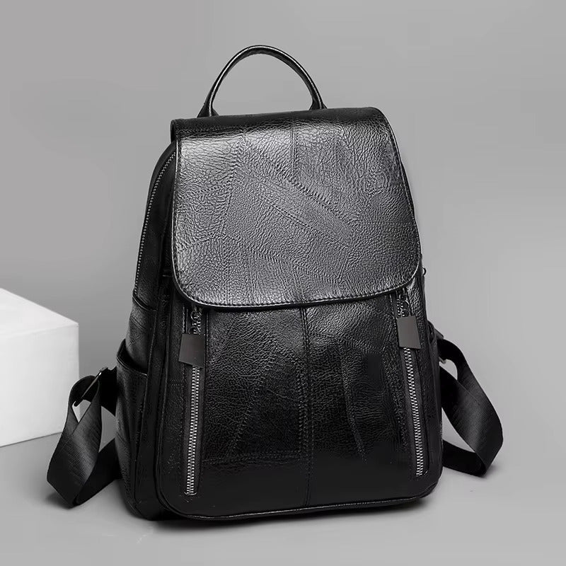 Stylish Leather Rucksack for Women | Anti-Theft Bag | Roswitha