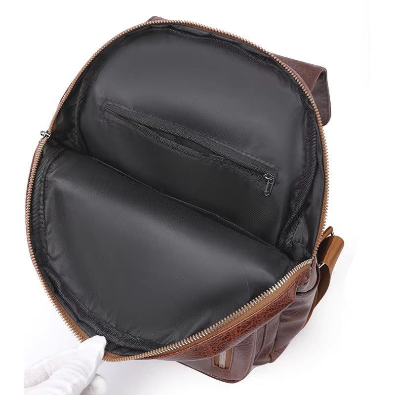 Stylish Leather Rucksack for Women | Anti-Theft Bag | Roswitha
