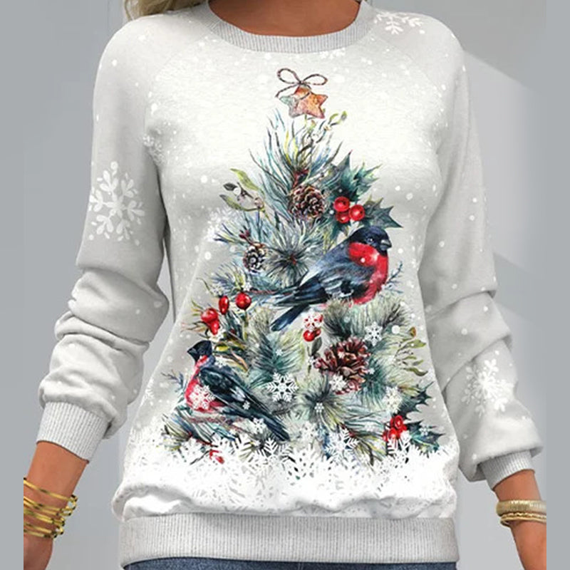 Sweter z motywem choinki