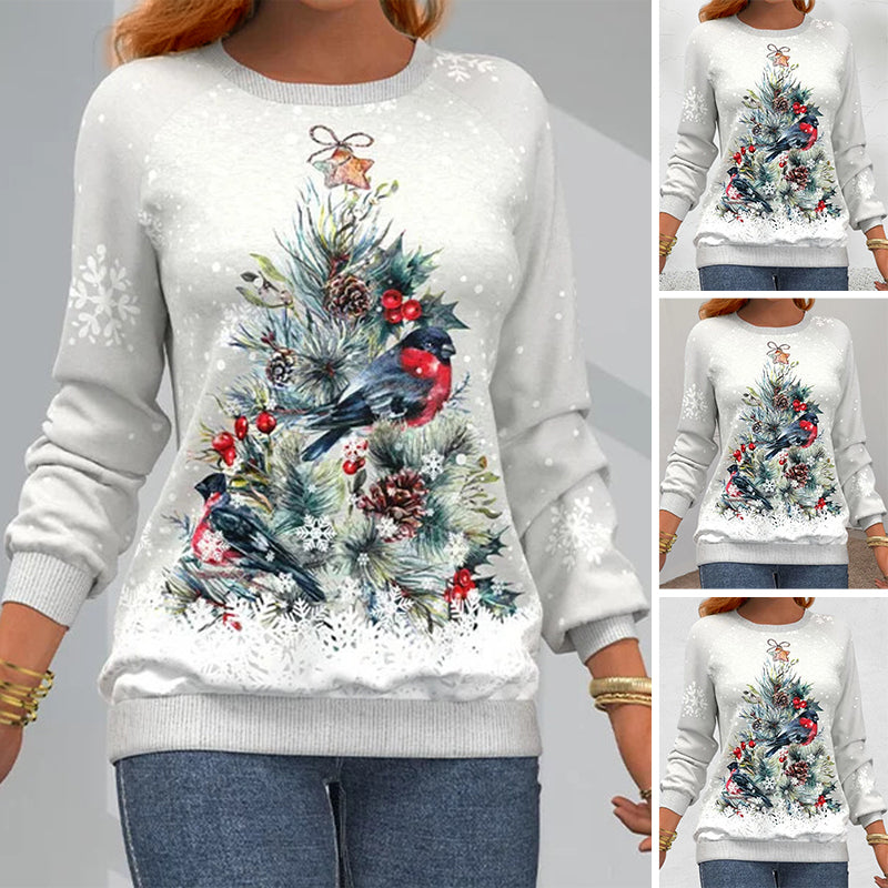 Sweter z motywem choinki